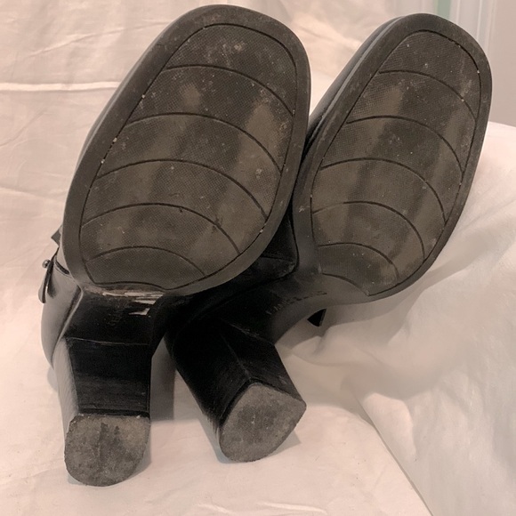 Black Bandolino ankle boots with leather upper. Retro/steam punk/bohemian vibe. - Picture 8 of 8